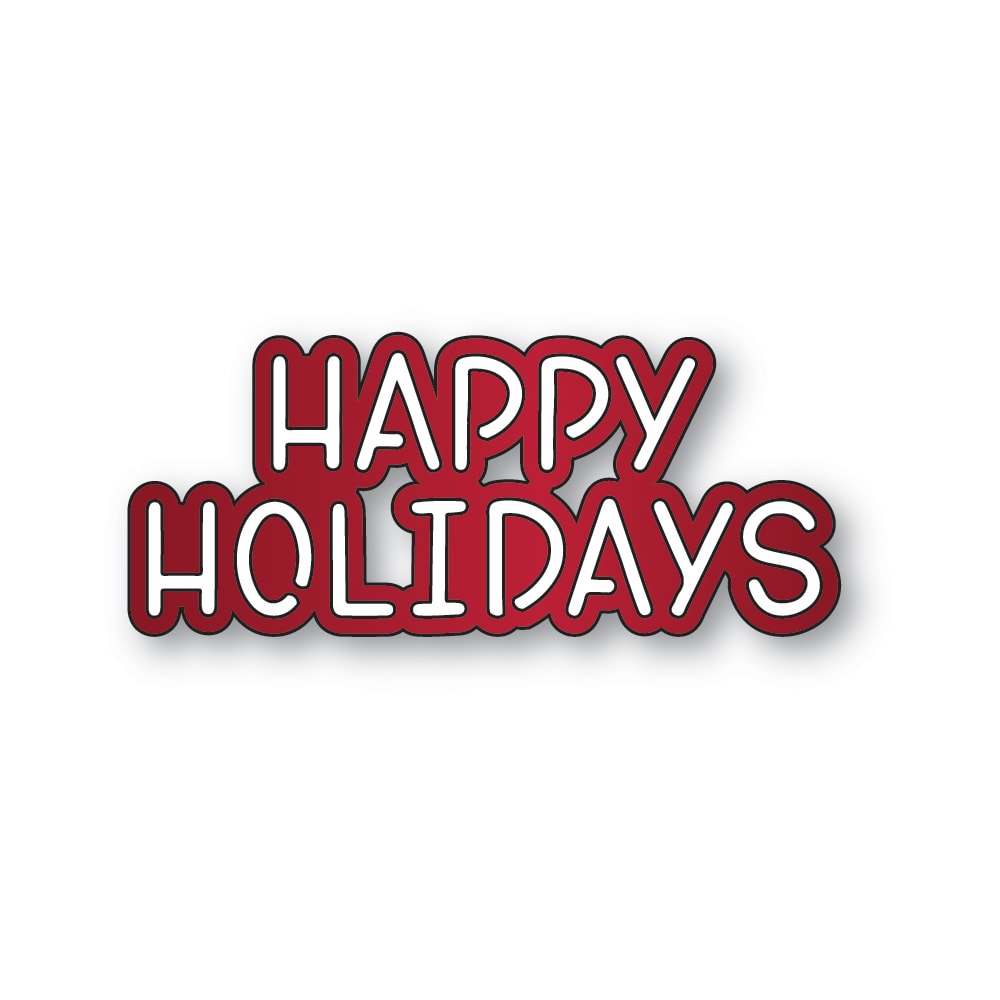 Memory Box Happy Holidays Marker Script Dies 94927