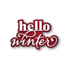 Memory Box Hello Winter Stylish Script Dies 94929