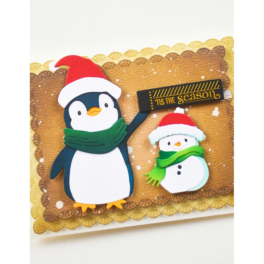 Memory Box Cute Bundled Snowman Dies 94934