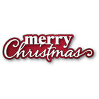 Memory Box Merry Christmas Stylish Script Dies 94936