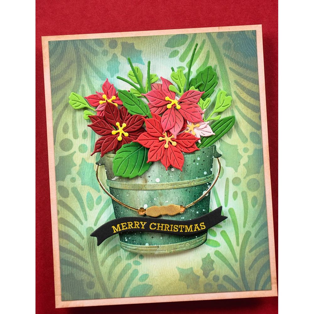 Memory Box Blooming Poinsettias Dies 94937