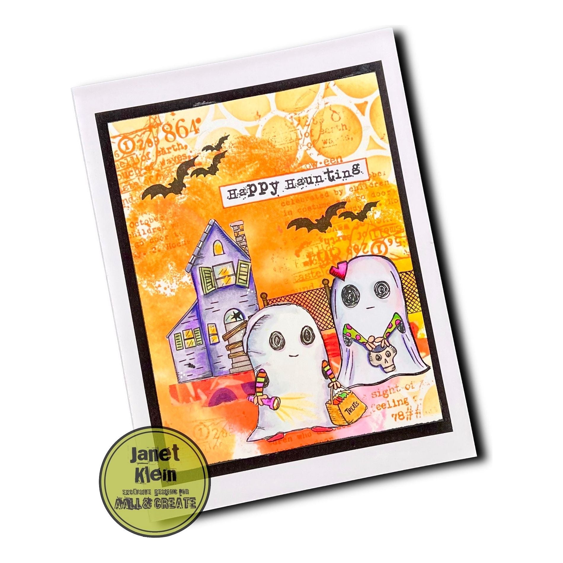 AALL & Create Happy Haunting A7 Clear Stamps aall953 halloween costume