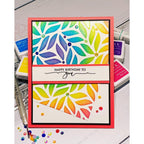 Gina K Designs THICK BRUSH Stencil 0985 birthday