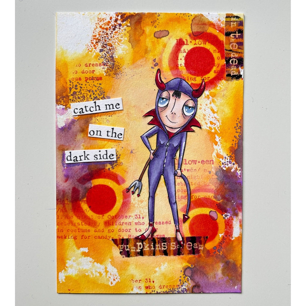 AALL & Create Devil Dee A7 Clear Stamps aall955 dark side halloween