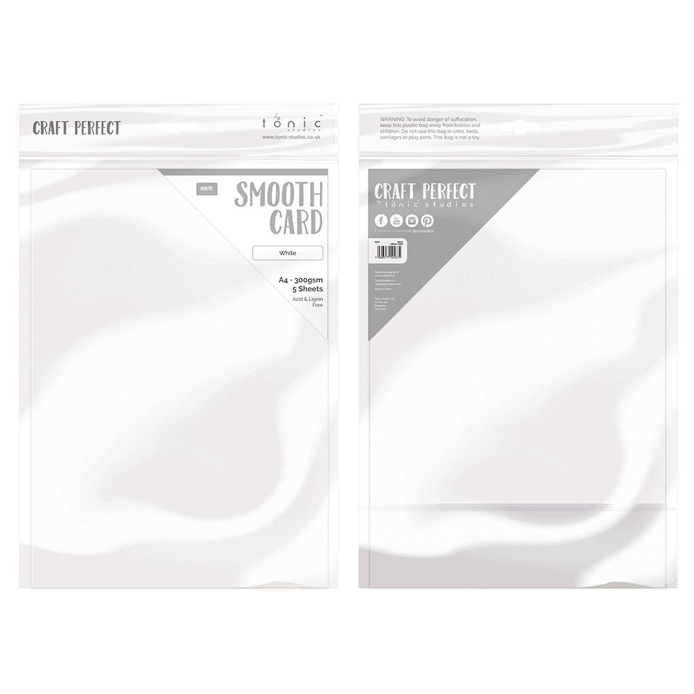 Tonic White Craft Perfect Smooth A4 Cardstock 9567e front and back