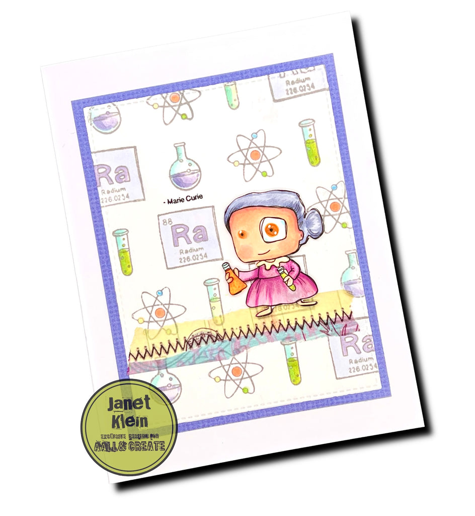 AALL & Create Marie Curie A7 Clear Stamps aall960 science