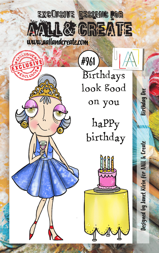 AALL & Create Birthday Dee A7 Clear Stamps 961