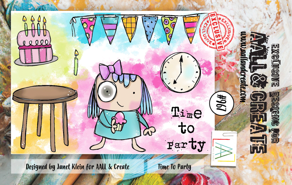 AALL & Create Time To Party A7 Clear Stamps 967