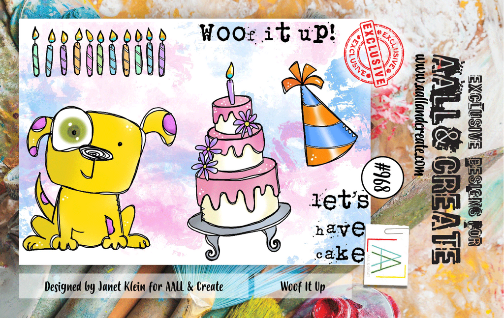 AALL & Create Woof It Up A7 Clear Stamps 968