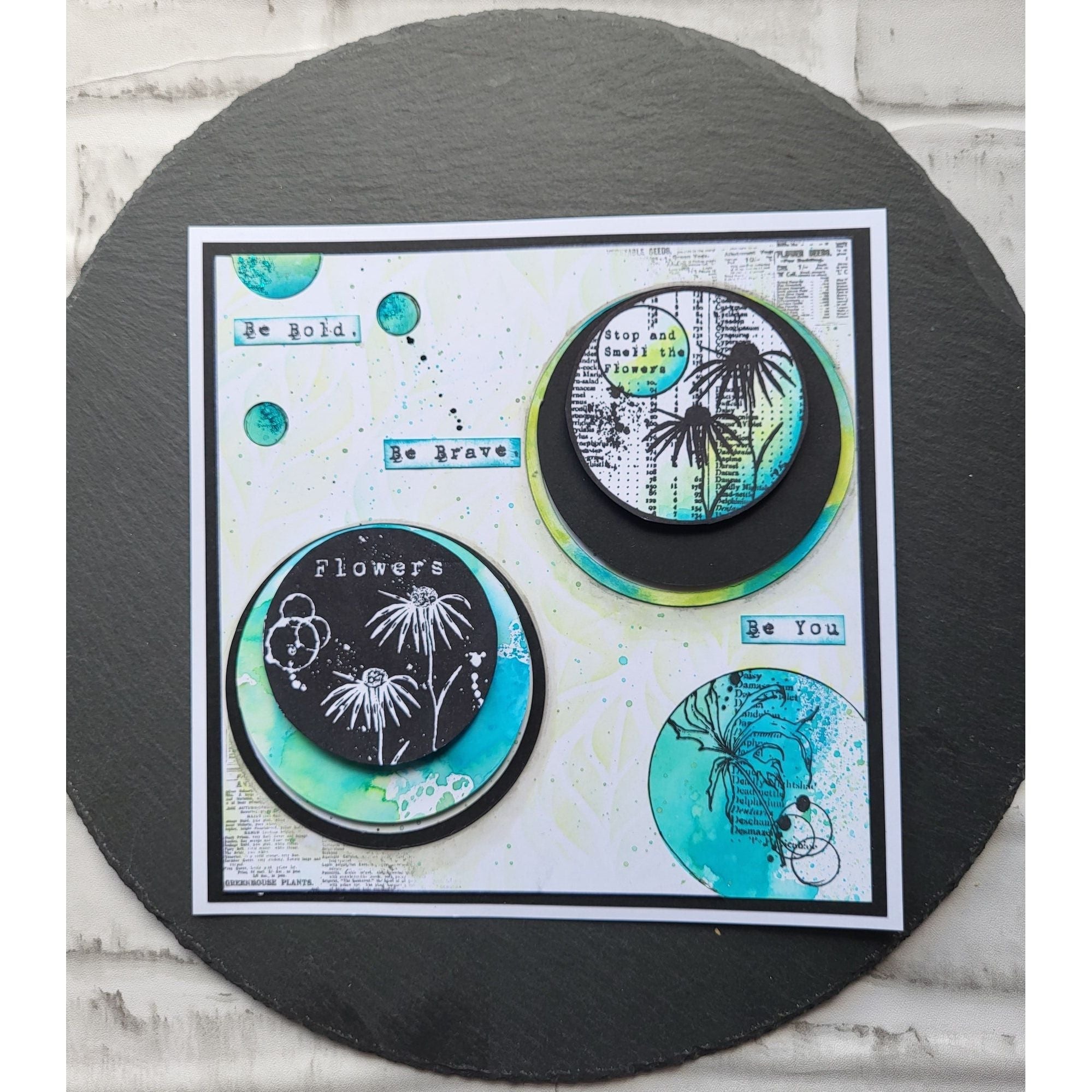 AALL & Create Seeds Of The World A7 Clear Stamp aall996 be brave