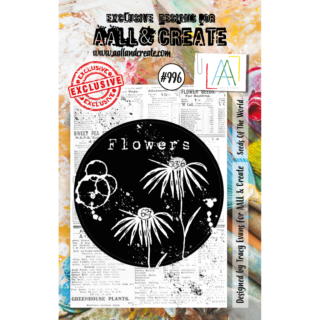 AALL & Create Seeds Of The World A7 Clear Stamp aall996
