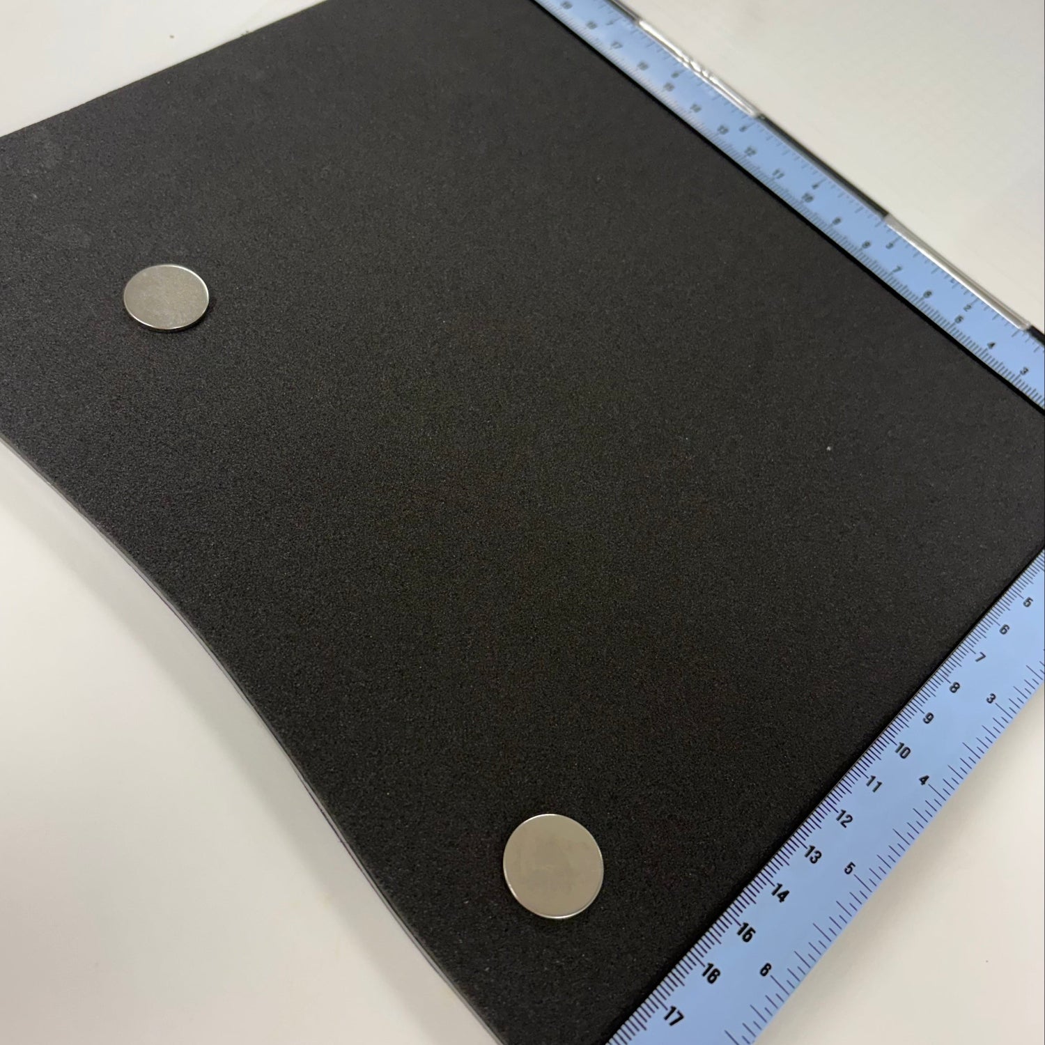 9 x 7 Inch Acrylic Stamp Positioning Tool With Magnets Lid Open Close Up with Magnets
