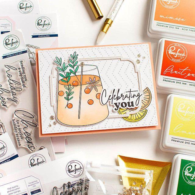 Pinkfresh Studio Beyond Happy Clear Stamps 190923 Celebrating You Card | color-code:ALT01