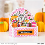 Pretty Pink Posh Decorative Pumpkins Clear Stamps striped pumpkins
