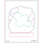 bpr-002 Spellbinders Blooming Garden Press Plates template