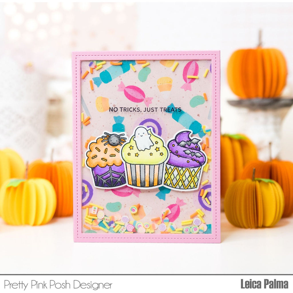 Pretty Pink Posh Halloween Cupcakes Dies treats