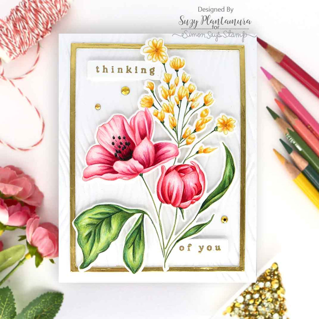 Simon Says Stamp A2 Nesting Frames Wafer Dies 1048sd Be Bold Thinking of You Card | color-code:ALT03