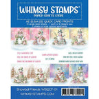 Whimsy Stamps Quick Card Fronts Snowball Friends wsqcf-01