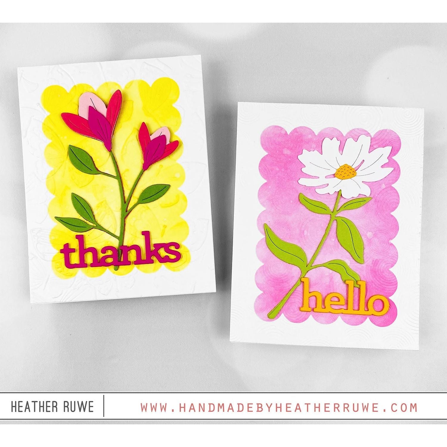 Simon Says Stamp Stencils A2 Scalloped Rectangles ssst221681 Out Of This World Simple Floral Cards | color-code:ALT03