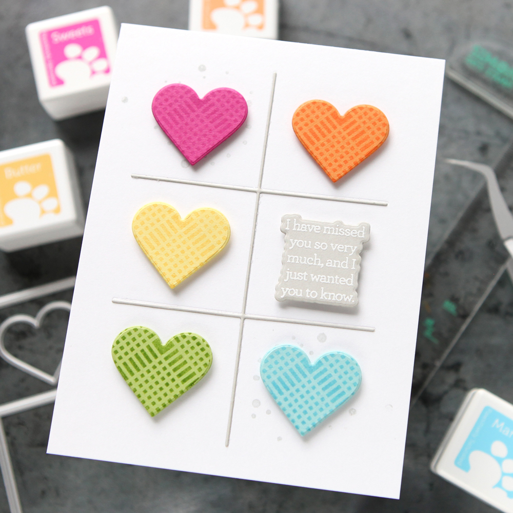 CZ Design A2 Grid Wafer Dies czd282c Miss You Card | color-code:ALT04
