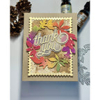 Simon Says Stamp A2 Postage Rectangles 1370sd STAMPtember Thank You Card