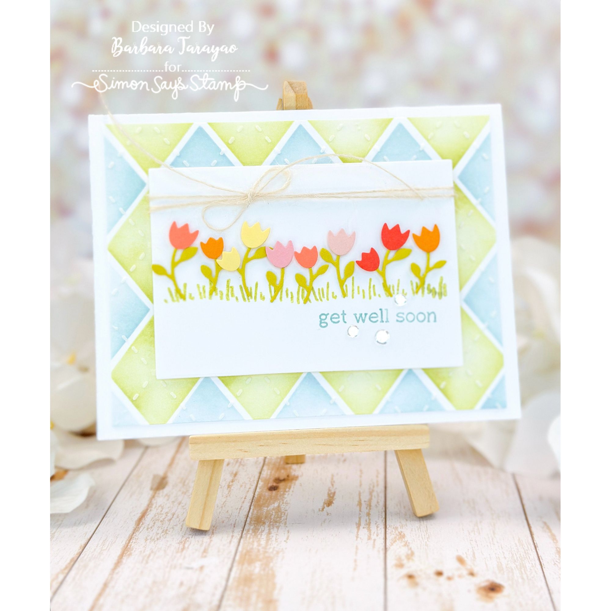 Simon Says Stamp A2 Rectangles Wafer Dies 8005sd You Are My Favorite Get Well Card