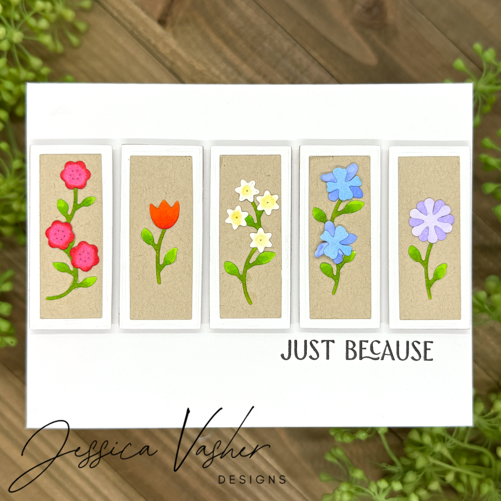 Simon Says Stamp A2 Rectangles Wafer Dies 8005sd You Are My Favorite Just Because Card
