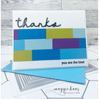 Simon Says Stamp A2 Rectangles Wafer Dies 8005sd You Are My Favorite Thanks Card