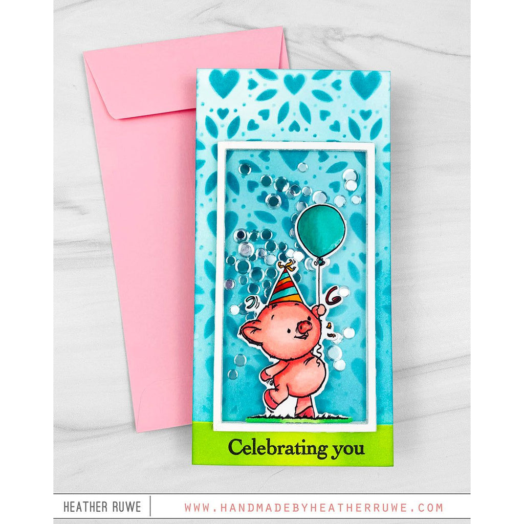 Simon Says Stamp A7 Nesting Frames Wafer Dies 1049sd Celebrate Birthday Card