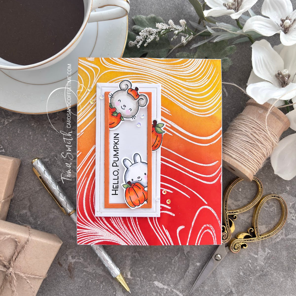 Simon Says Stamp A7 Frames Wafer Dies 1344sd STAMPtember Hello Card | color-code:ALT01
