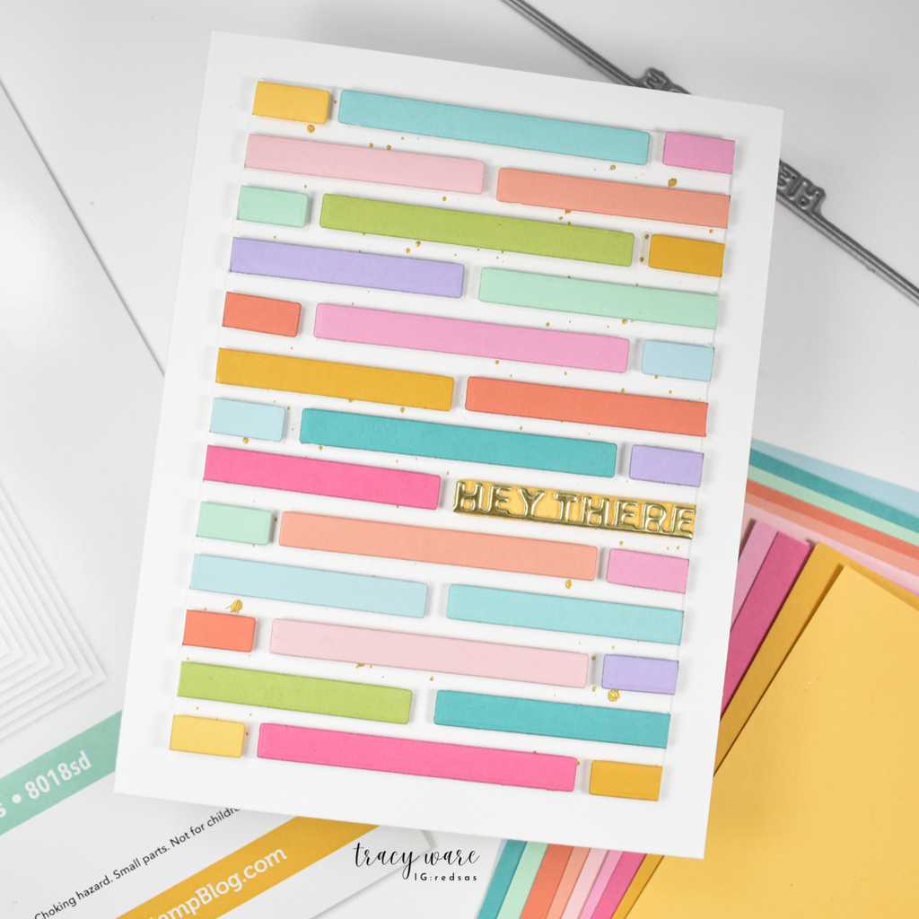 Simon Says Stamp A7 Rectangles Wafer Dies 8018sd Friend Like You Hello Card | color-code:ALT02