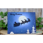 Gina K Designs SANTA SILHOUETTE Die die0274 merry christmas