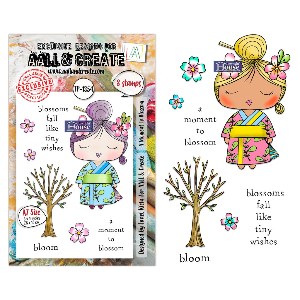 AALL & Create A Moment To Blossom A7 Clear Stamp Set 1354