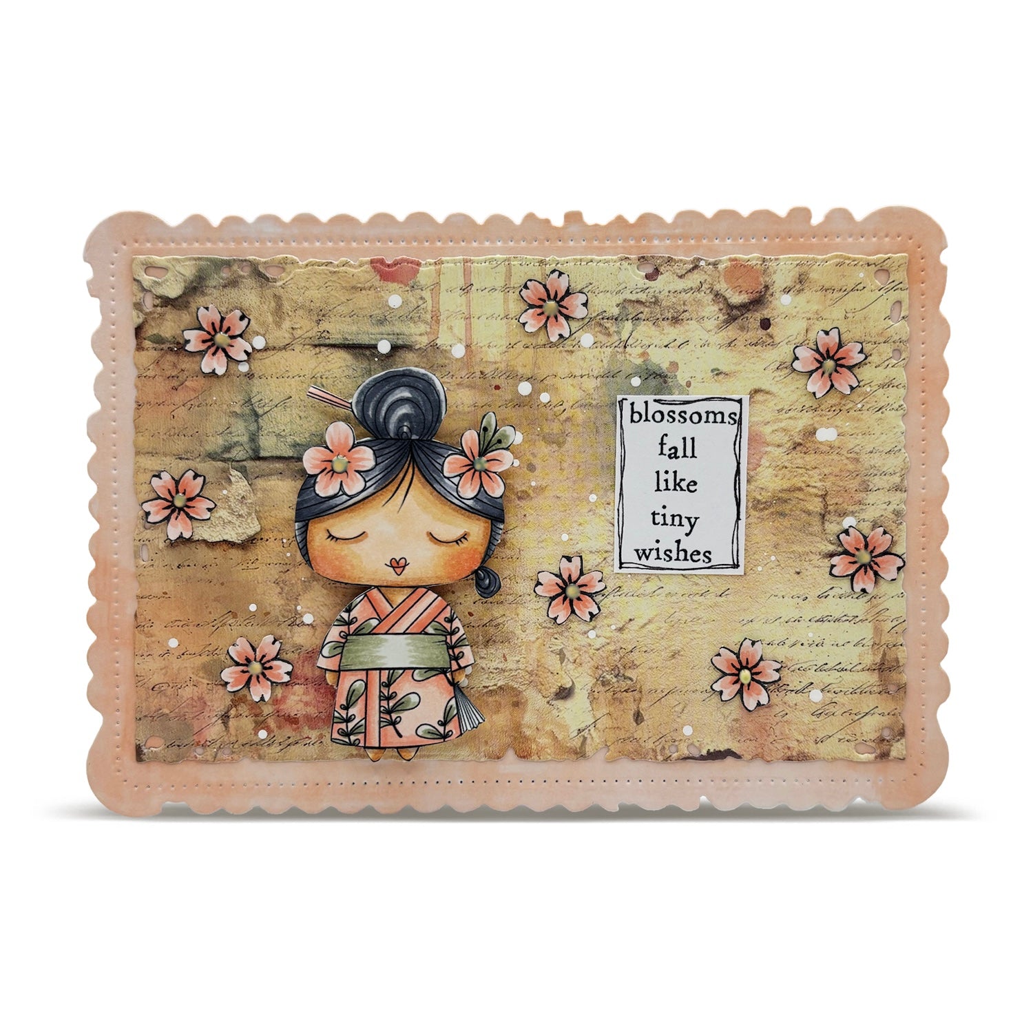 AALL & Create A Moment To Blossom A7 Clear Stamp Set 1354 cherry blossoms