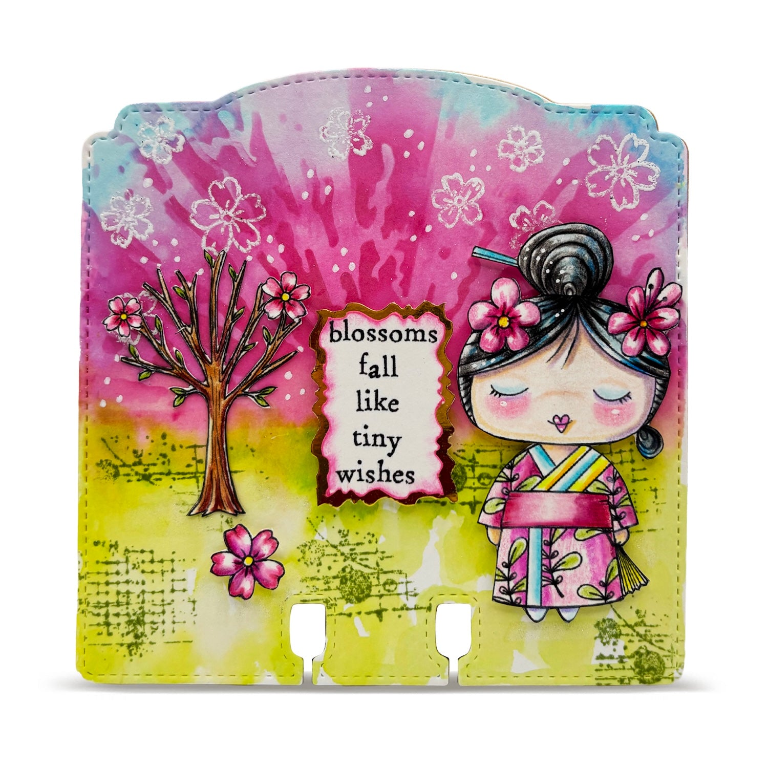 AALL & Create A Moment To Blossom A7 Clear Stamp Set 1354 pink background flowers everywhere