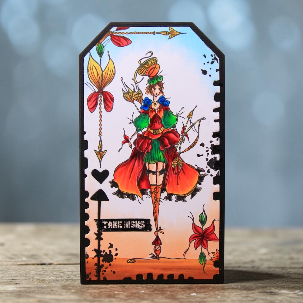 AALL & Create Aether Huntress A6 Clear Stamp Set 1463 take risks