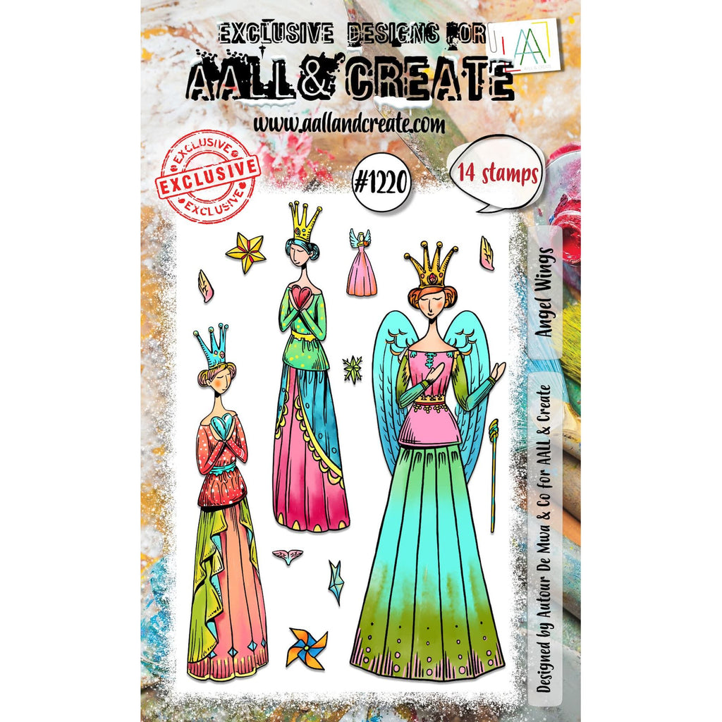 AALL & Create Angel Wings A6 Clear Stamp Set 1220*