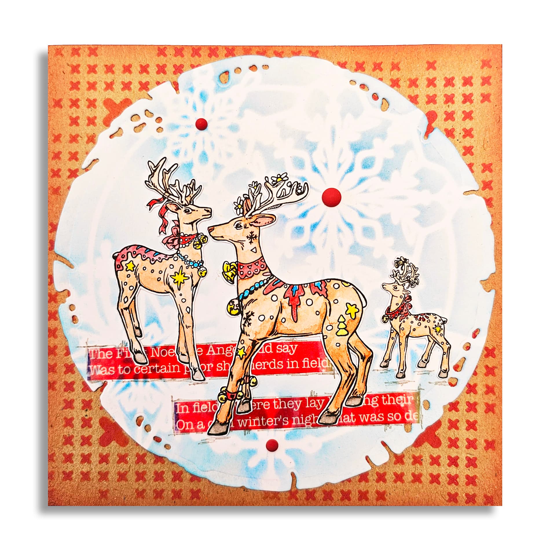 AALL & Create Angelic Deer Guardians A6 Clear Stamp Set 1223