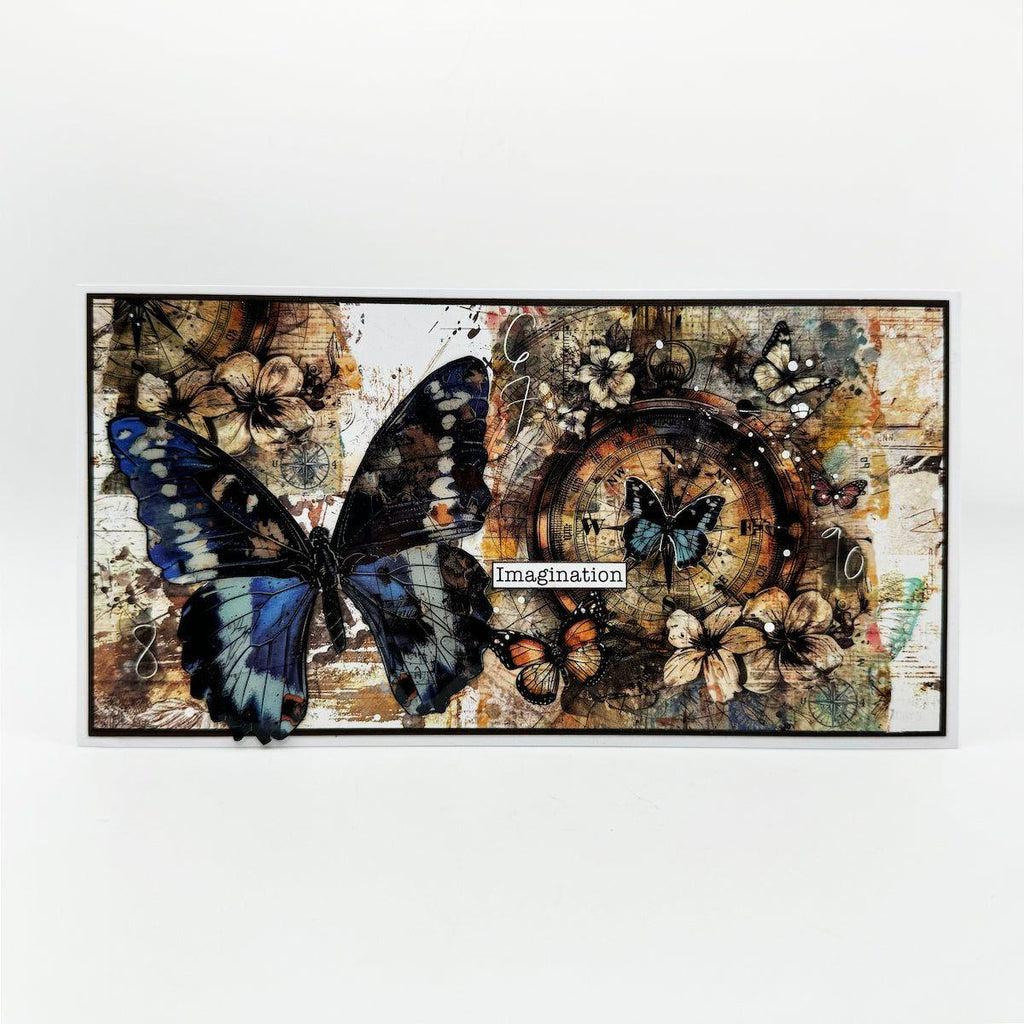 AALL & Create Antique Wayfinder Layer It Up Washi Tape 115 butterfly