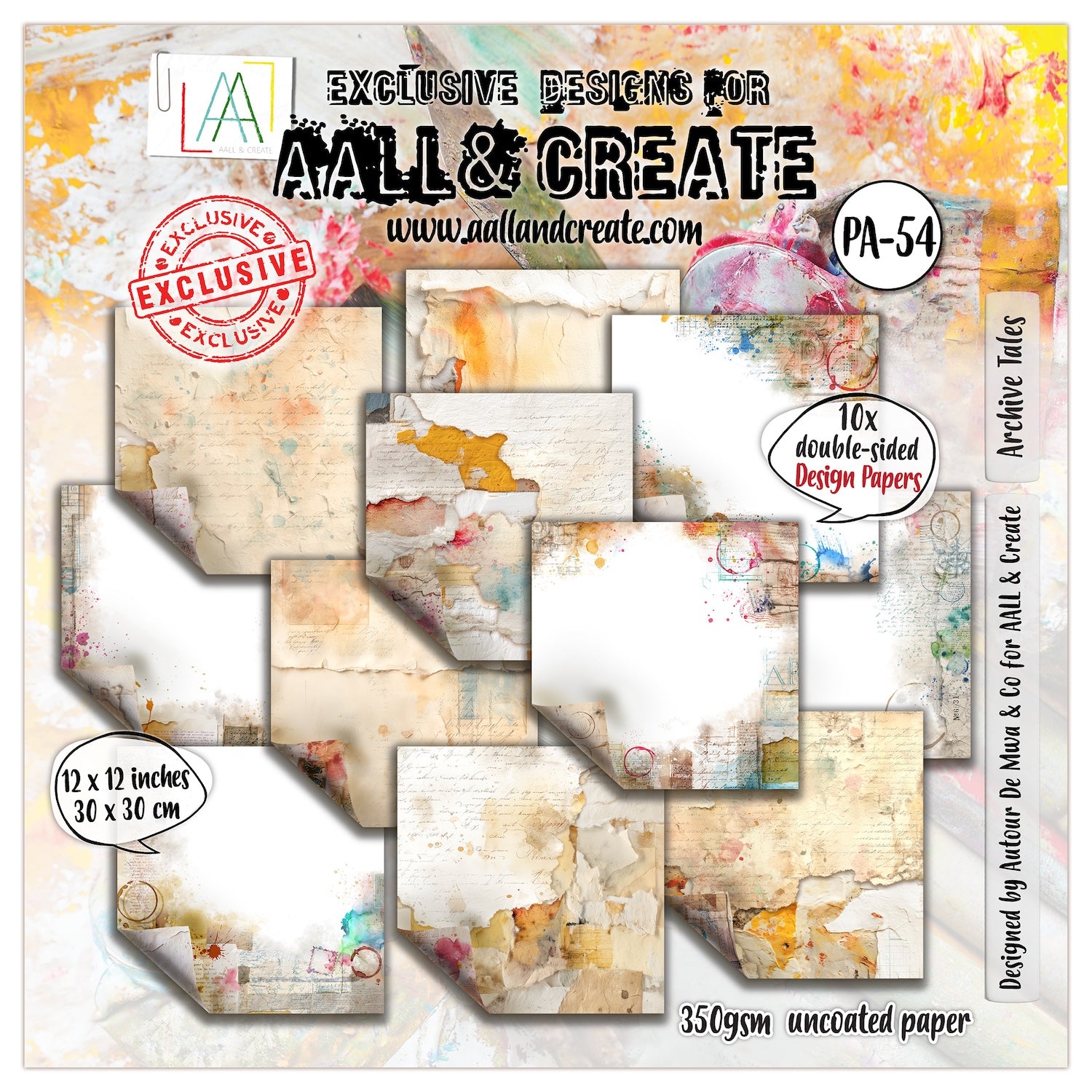 AALL & Create Archive Tales 12x12 Design Paper pa-54