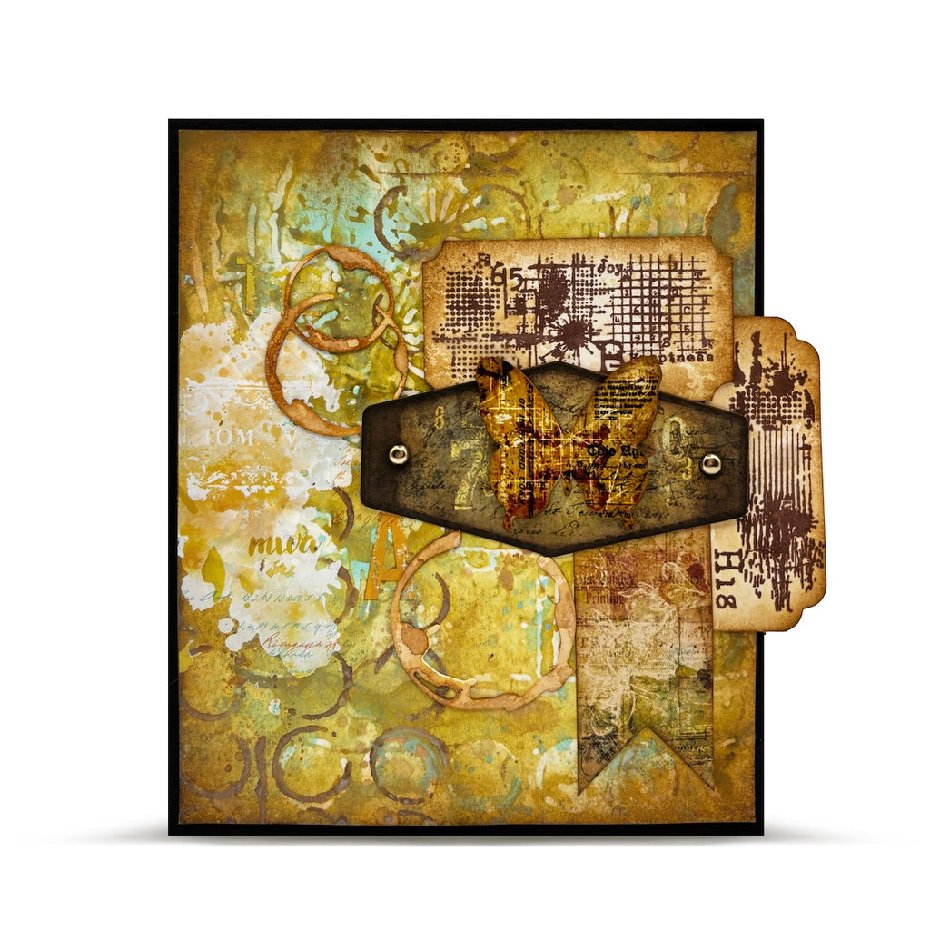 AALL & Create Astral Echoes 6x6 Stencil 244 texture