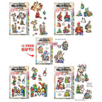 AALL & Create Autour De Mwa Festive Friends Stamp Pack pck-adm001