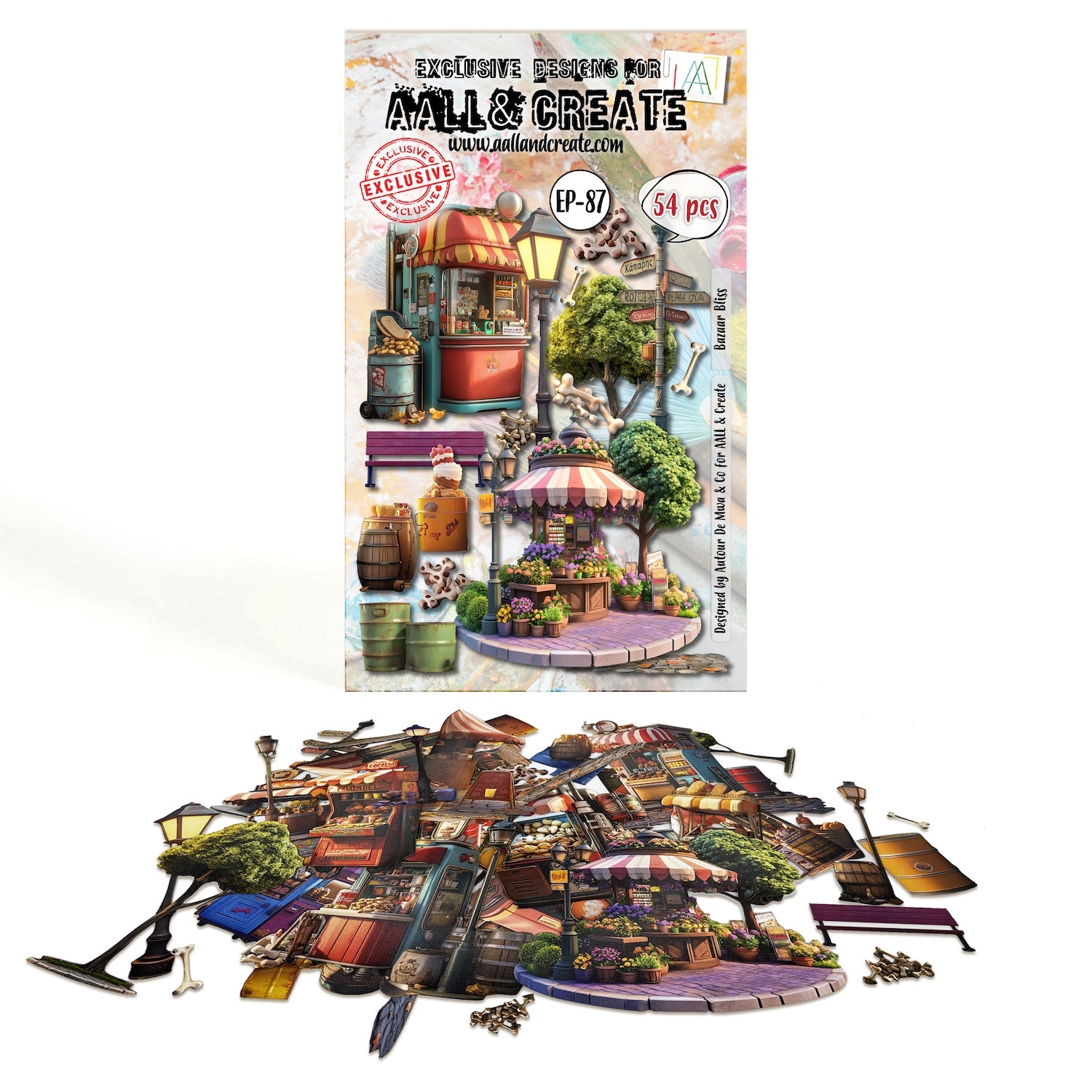 AALL & Create Bazaar Bliss A6 Ephemera Die Cuts 87