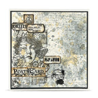 AALL & Create Bee Geometry A6 Clear Stamp Set 1341 post card