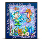 AALL & Create Bee Geometry A6 Clear Stamp Set 1341 seahorse