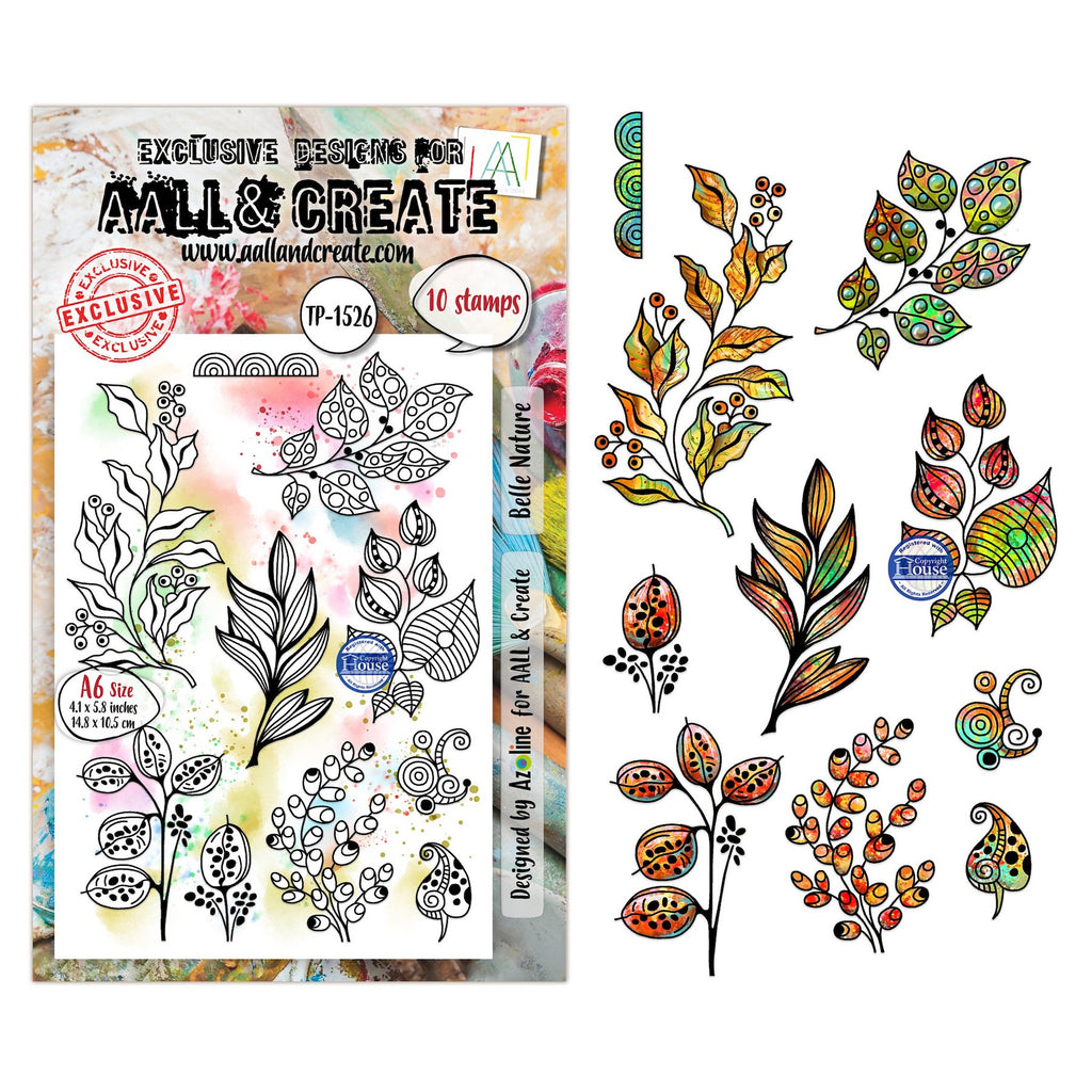 AALL & Create Belle Nature A6 Clear Stamp Set 1526