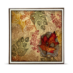 AALL & Create Belle Nature A6 Clear Stamp Set 1526 leaf outlines with dots and lines orange leaf card