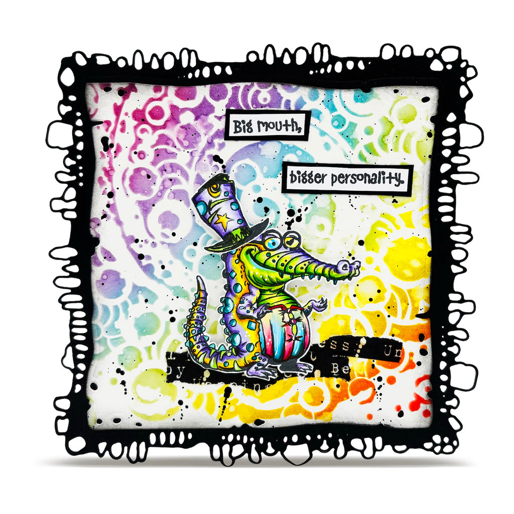 AALL & Create Beware the Smile A6 Clear Stamp Set 1411 big mouth