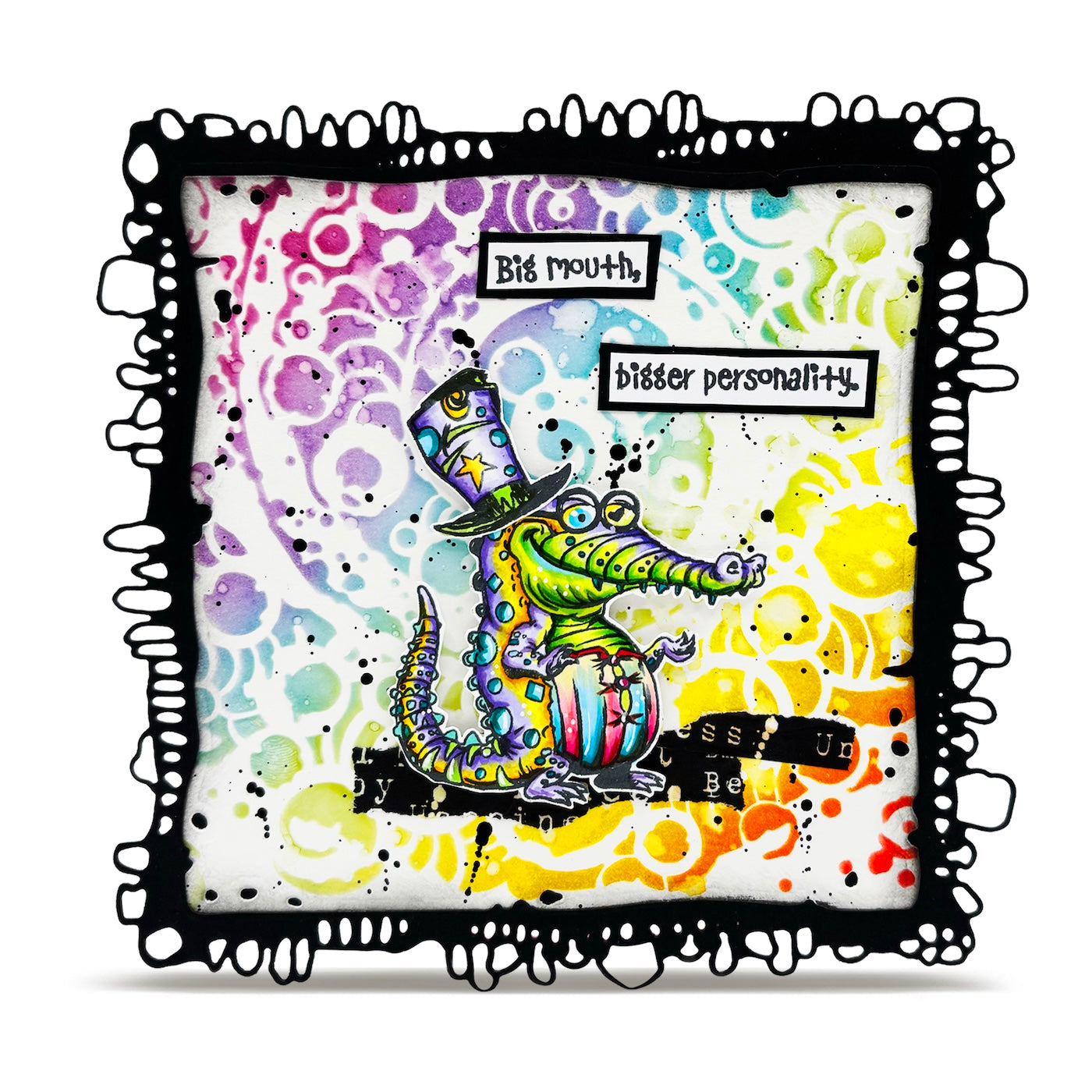 AALL & Create Beware the Smile A6 Clear Stamp Set 1411 big mouth