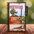 AALL & Create Beware the Smile A6 Clear Stamp Set 1411 crocodile advice